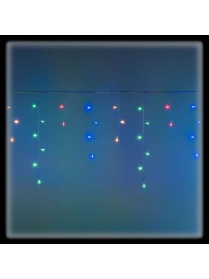 Tenda luminosa multicolor 180 led con giochi di luce H60 cm