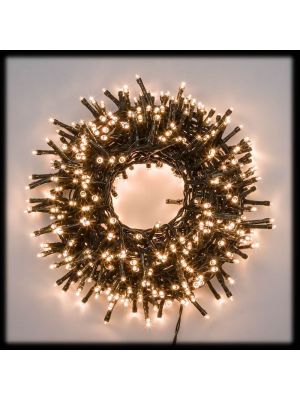 Catena luminosa 24 m serie SMART CONNECT, 600 led reflex, bianco caldo