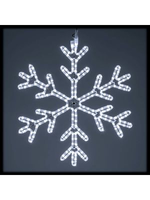 Cristallo di Neve in tubo luminoso Ø70 cm