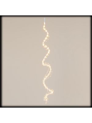 Cascata di luci 600 microled, 15 stringhe da 2 mt, bianco caldo flashled diamond