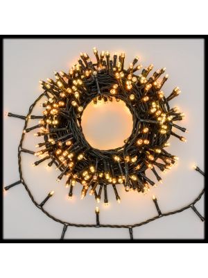 Catena luminosa 24,5 m con memory controller, bianco caldo e bianco tradizionale