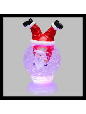 Sfera con Babbo Natale led RGB 