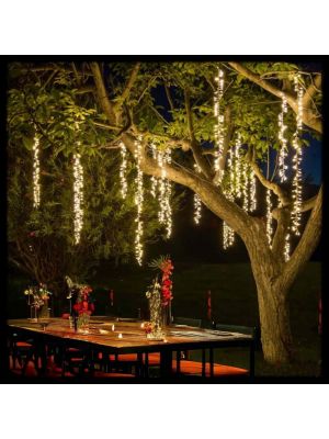 Ice Light Minicluster 13,5 m, 10 nastri, 1080 LED Reflex, bianco caldo
