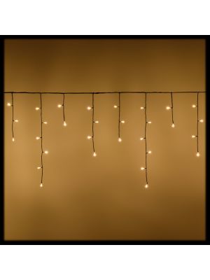Ice Light 768xH60cm con 48 stringhe, 180 led bianco caldo