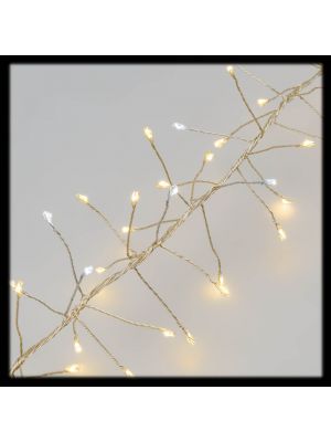 Catena di luci a nastro 10 m, flashled diamond, bianco caldo e bianco freddo