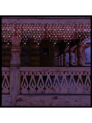 Ice Light 3xH0,9m con 30 stringhe, 228 maxiled bianco caldo e bianco freddo, prolungabile