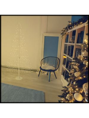 Albero luminoso da 180 cm, con 276 Microled bianco caldo