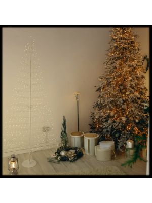 Albero luminoso da 210 cm con 348 microled bianco caldo