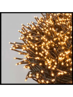 Catena 30 m, 2000 MiniLED, flashled diamond, bianco caldo traditional e bianco caldo