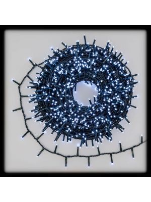 Catena luminosa a nastro 30,5 m 1000 miniled reflex|bianco ghiaccio