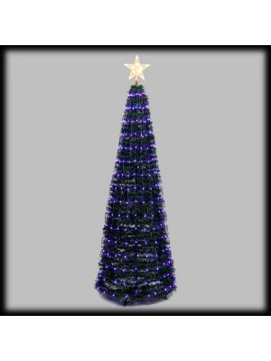 Albero conico 304 gocce di luce pixel led