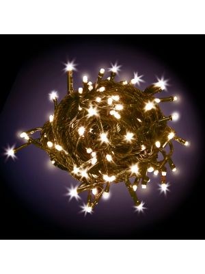 Catena luminosa a batteria 1,90m 48 minilucciole led, controller bianco caldo