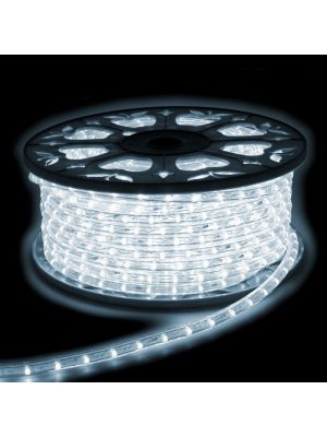 Tubo luminoso a led 30 m, SENZA alimentazione, Luce Fissa Ghiaccio