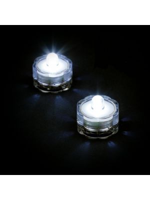 Set 2 candele subacquee a batteria luce fissa, Led ghiaccio
