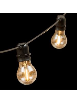 catena 10 lampadine e27 ø60 cm - prolungabile - filament led - bianco caldo