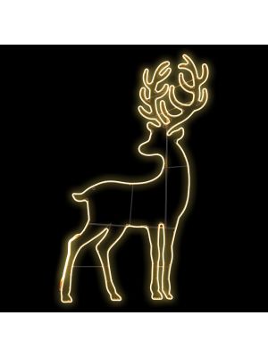 Renna 110 x h 180 cm, SMD neon bifacciale 1560 led, bianco classic