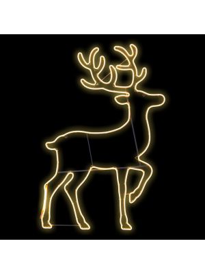 Renna 93xh140 cm SMD neon bifacciale 1200 led bianco classic