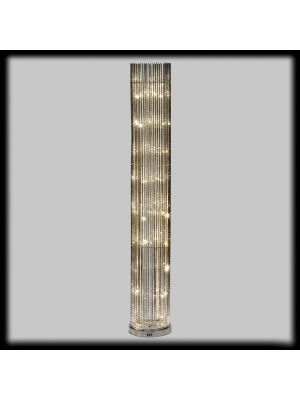 Colonna argentata 3D H 140 cm 100 led bianco naturale 4000°K