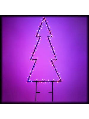Albero WONDER H140cm, 140 led superbright, RB e bianco caldo