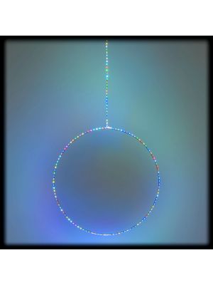 Cerchio luminoso 2D Ø 57 cm, 141 microled Multiflash RGB 