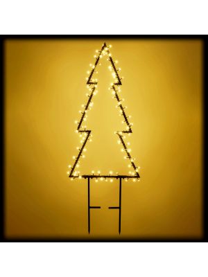 Albero Natale multiuso H105cm 110 led bianco classic