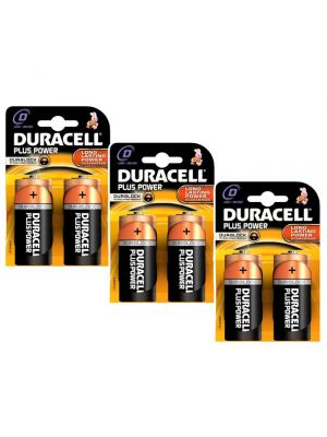 3 x confezione 2 pz. pile TORCIA DURACELL