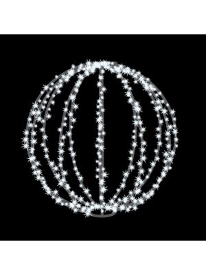 Sfera 3D di luci di Natale 400 led - bianco ghiaccio
