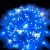 Catena luminosa 10 m 200 maxiled Flashled Diamond, SENZA alimentazione, prolungabile cavo bianco, blu