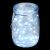 Barattolo luminoso con manico in metallo - 40 microled - bianco ghiaccio