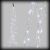 Ramo luminoso | cascata di luci 100 microled 10 stringhe 1 m cavo metal rame - luce fissa - bianco caldo 