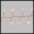 Catena di luci 20m, 1000 microled memory controller, bianco extracaldo