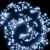 Catena festone grappolo 7,5 m cluster 750 miniled a luce fissa bianco ghiaccio freddo