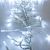Catena festone 4,5 m cavo trasparente cluster 450 miniled a luce fissa bianco ghiaccio freddo
