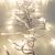 Catena festone 7,5 m cavo trasparente cluster 750 miniled a luce fissa bianco classic caldo