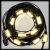 Catena luminosa 10 mt, 10 StroboLED, flashled, bianco classic