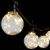 Catena 5 m party light 10 lampadine 100 microled luce fissa bianco classic caldo old style
