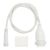 Cavo bianco di 1 mt con portalampada attacco E27 Vintage Led Pro uso interno ed esterno