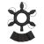 Connettore multiplo circolare nero a 5 uscite 230V per serie Vintage Led Pro da esterno