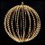 Sfera luminosa 3D Ø 30 cm, 500 microled metal copper, luce fissa, bianco classic cavo rame