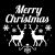 Gobo Ø37-23mm per proiettore professionale, Merry Christmas con renne