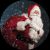 Gobo Ø37-23mm per proiettore professionale, Babbo Natale