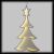 Albero di Natale 72 x H 118 cm, Infinity Mirror bifacciale, luce fissa, bianco caldo, uso interno