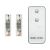 Telecomando IR On-Off, mod. 2FB AA RC1, con 2 ricevitori per portabatterie stilo AA - per portabatterie trasparenti