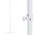Base supporto opzionale in metallo H 180 cm per figure neon bifacciali da fissare a terra