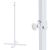 Base supporto opzionale in metallo H 75 cm per figure neon bifacciali, fissaggio a terra