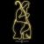 Giuseppe luminoso 55 x H 115 cm SMD neon bifacciale 720 led, bianco classic caldo