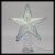 Puntale a Stella argento H 30 cm, 23 microled a luce fissa, multicolor