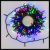 Catena luminosa 18 m 300 led con memory controller timer, multicolor