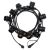 Catena 5 m con 10 portalampade E27, prolungabile, cavo nero, Party light