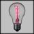 Lampadina E27 party light, filament led, rosa